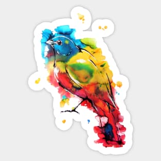 Painted Bunting Sticker